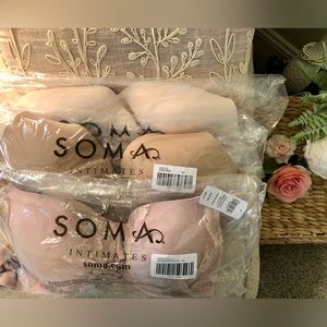 3 Soma Brand NEW bras with tags and original packaging
